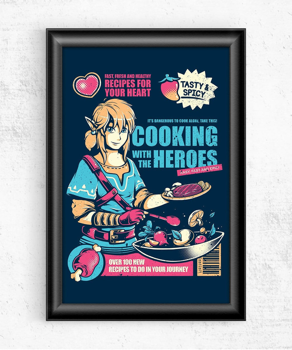 Cooking With the Heroes Posters by Ilustrata - Pixel Empire