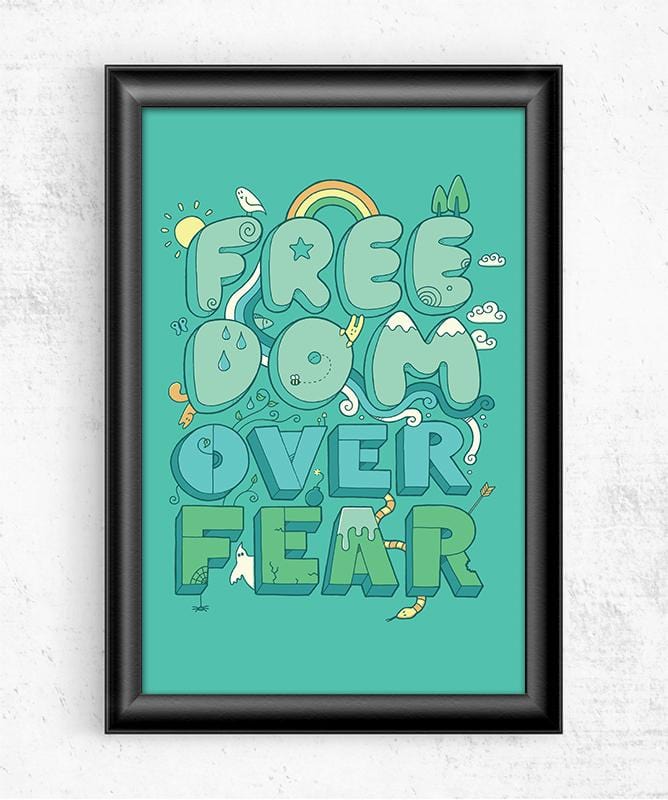 Freedom Over Fear Posters by Rick Crane - Pixel Empire