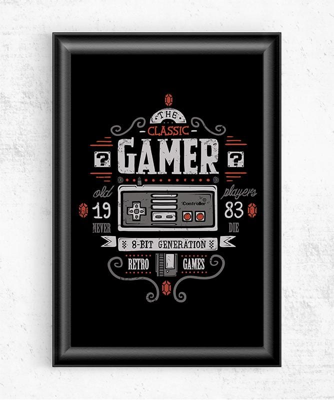 Classic Gamer Posters by Typhoonic - Pixel Empire