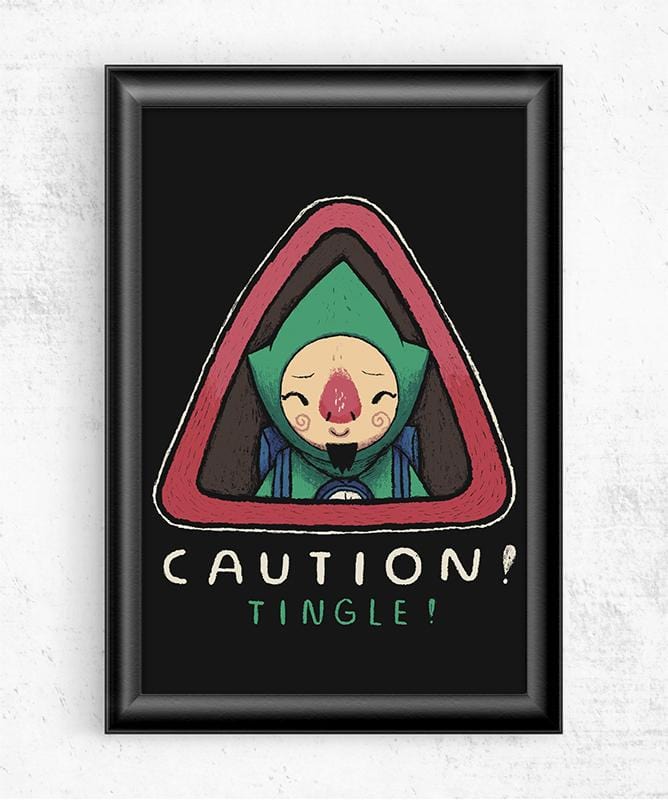Caution Tingle Posters by Louis Roskosch - Pixel Empire