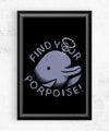 Find Your Porpoise Posters by Louis Roskosch - Pixel Empire