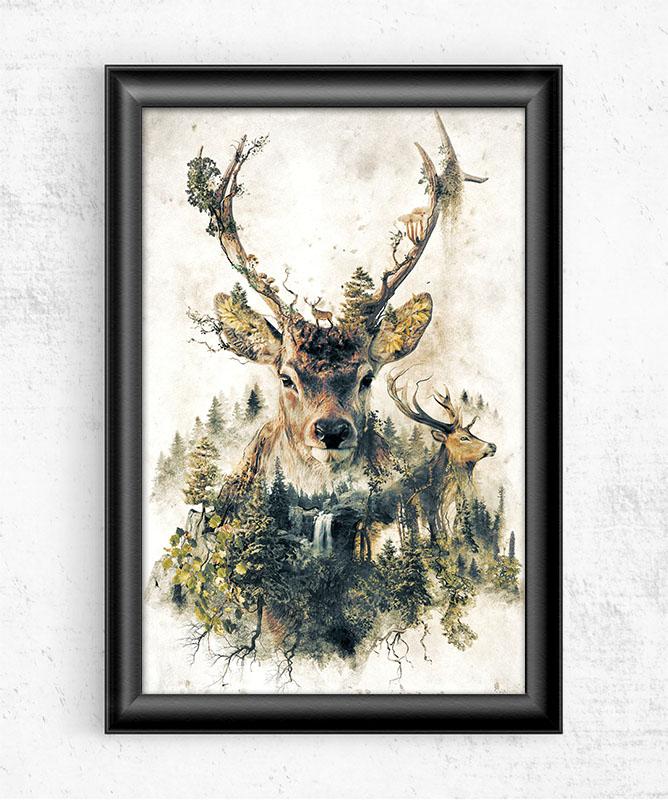 Surreal Deer Posters by Barrett Biggers - Pixel Empire