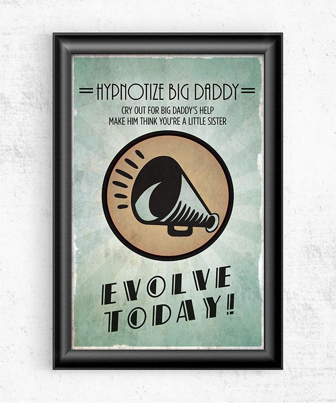 Bioshock Plasmid Hypnotize Big Daddy Posters by Dylan West - Pixel Empire