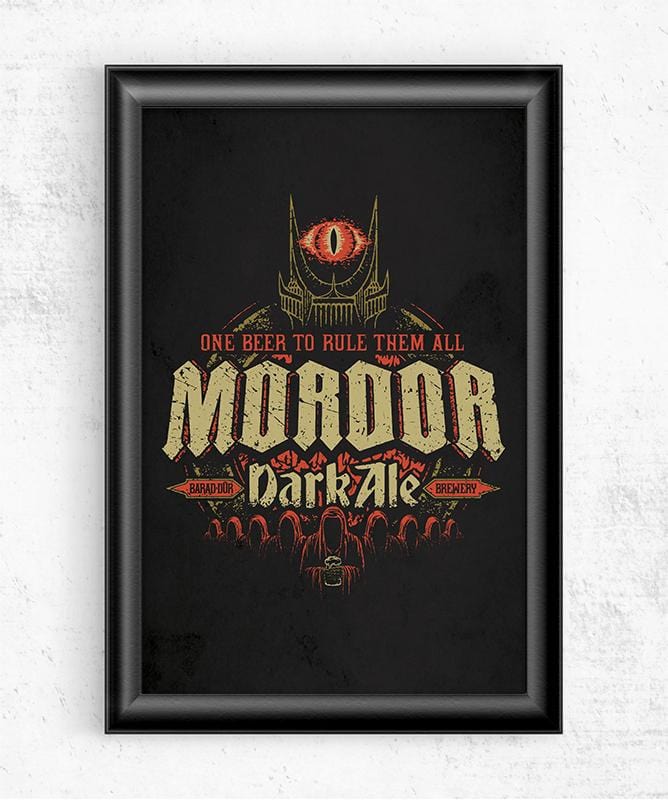 Mordor Dark Ale Posters by Cory Freeman Design - Pixel Empire