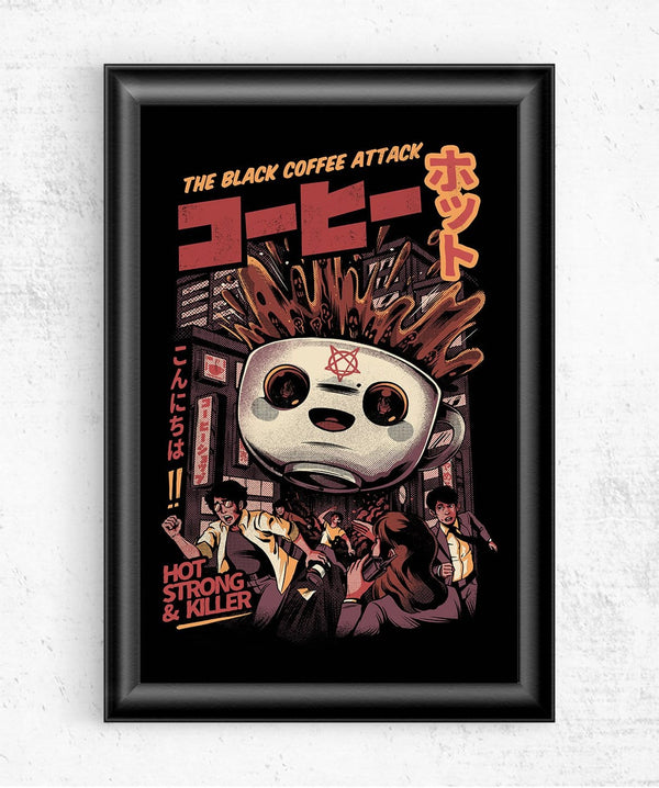 The Black Coffee Attack Posters by Ilustrata - Pixel Empire
