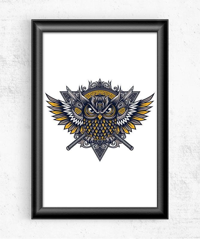Owl Samurai Posters by StudioM6 - Pixel Empire