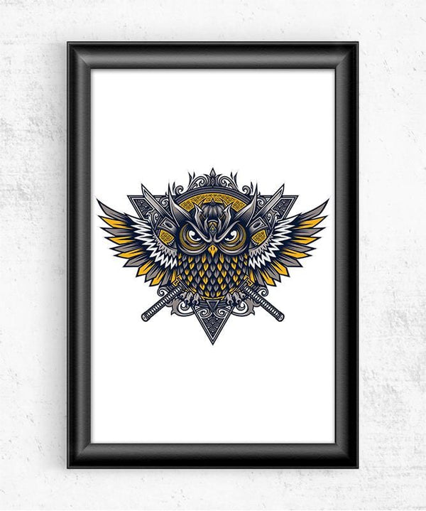 Owl Samurai Posters by StudioM6 - Pixel Empire