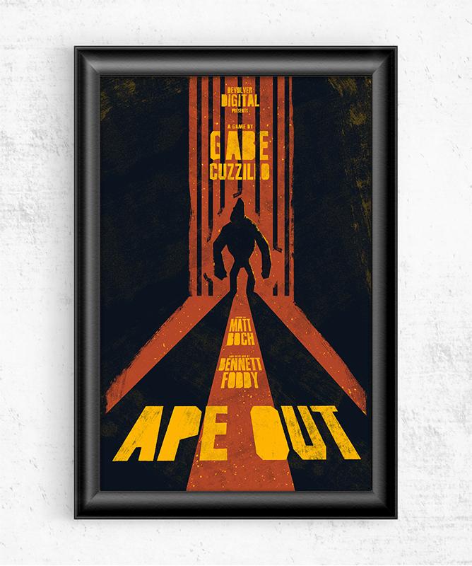 Ape Out Posters by Felix Tindall - Pixel Empire