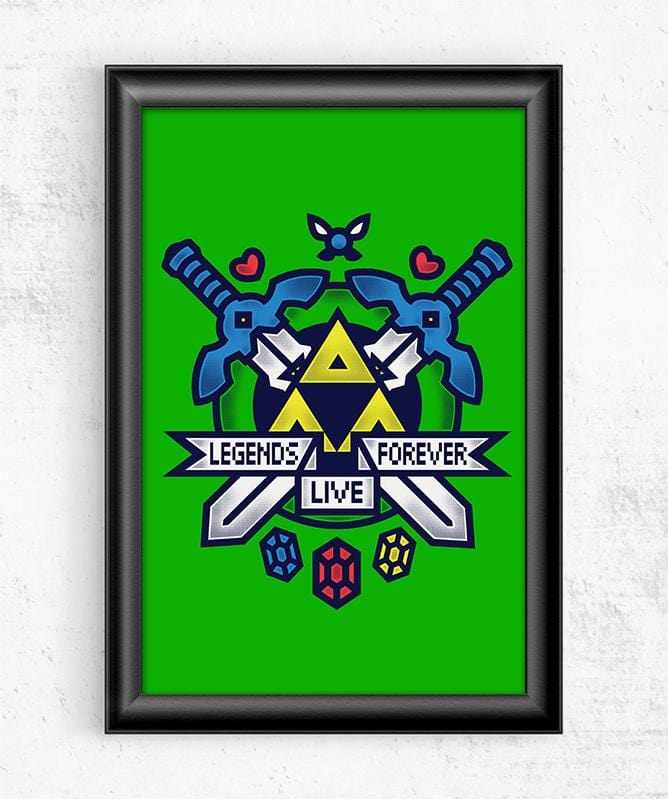 Legends Live Forever Posters by COD Designs - Pixel Empire