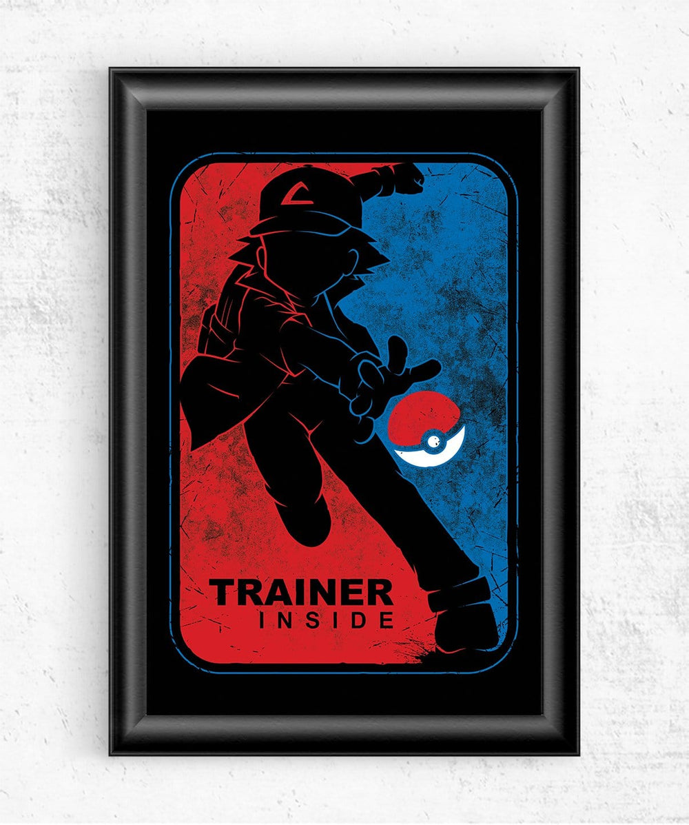 Trainer Inside Posters by StudioM6 - Pixel Empire