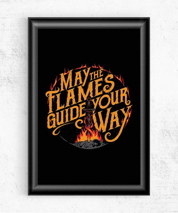 The Flames Guide Me Posters by StudioM6 - Pixel Empire
