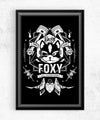 Foxy Racing Posters by Barrett Biggers - Pixel Empire