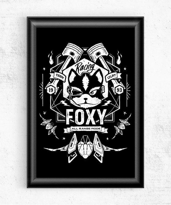 Foxy Racing Posters by Barrett Biggers - Pixel Empire