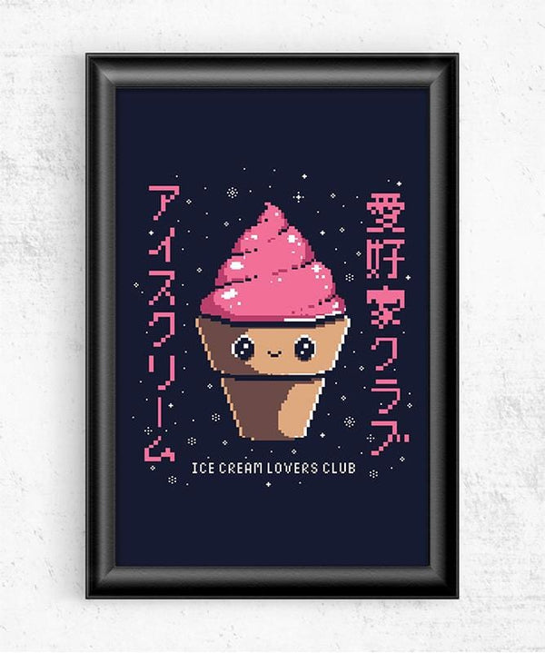 Ice Cream Lovers Club Posters by Ilustrata - Pixel Empire