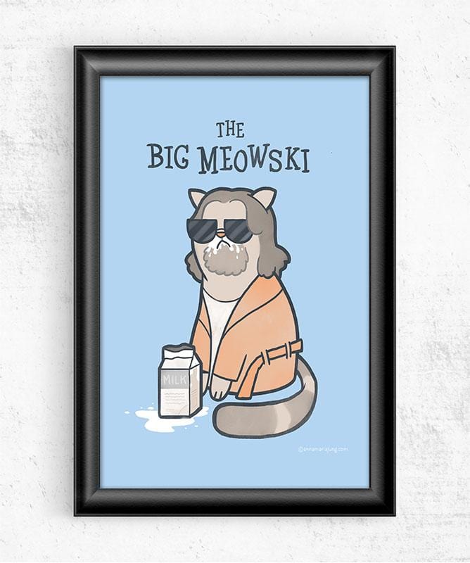 The Big Meowski Posters by Anna-Maria Jung - Pixel Empire