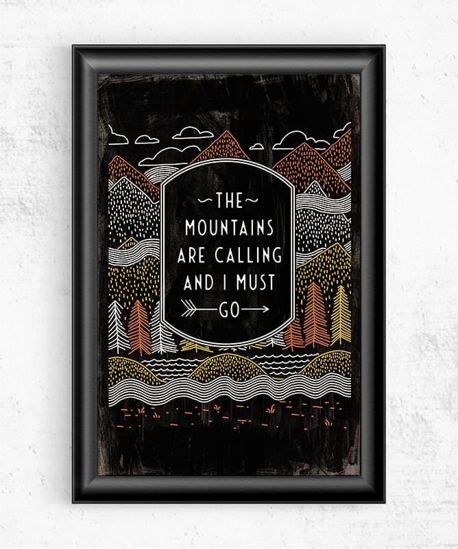 The Mountains Are Calling Posters by Ronan Lynam - Pixel Empire