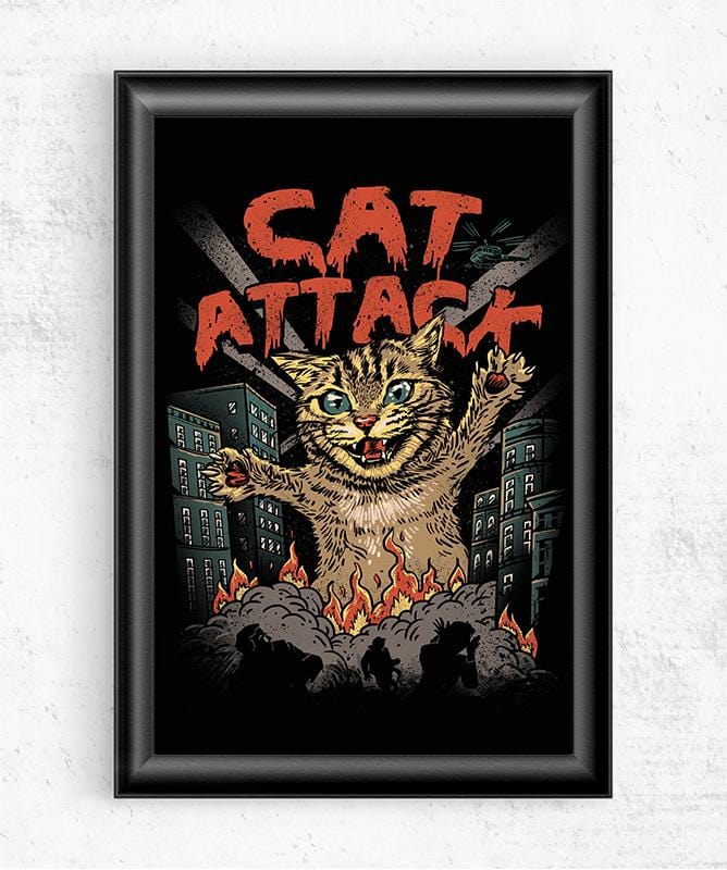 Cat Attack Posters by Vincent Trinidad - Pixel Empire