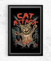 Cat Attack Posters by Vincent Trinidad - Pixel Empire