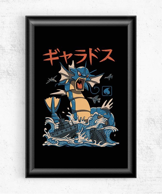 Flying Water Kaiju Posters by Vincent Trinidad - Pixel Empire