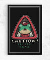 Caution Slippy Posters by Louis Roskosch - Pixel Empire