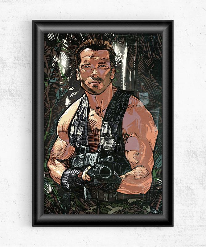 Predator Arnold Schwarzenegger Posters by Nikita Abakumov - Pixel Empire