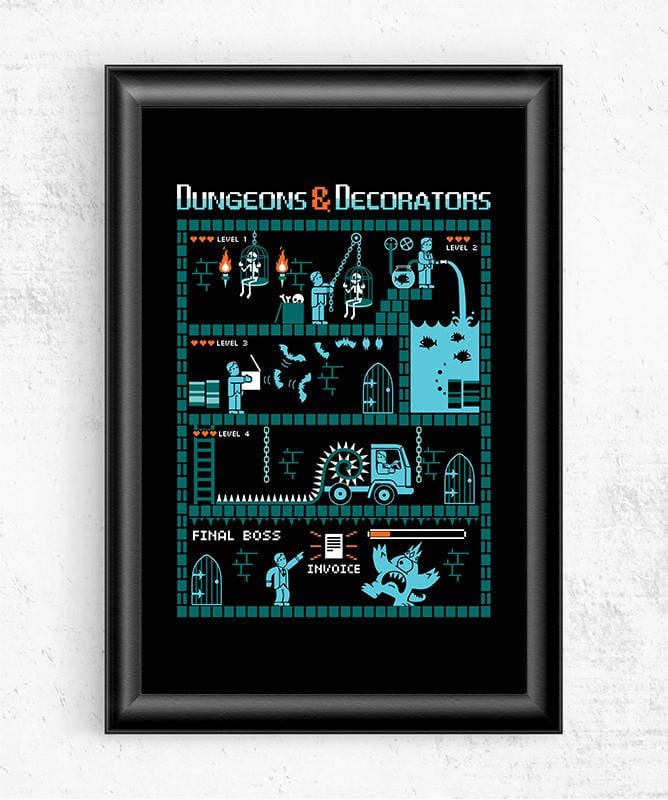 Dungeons and Decorators Posters by Eduardo San Gil - Pixel Empire