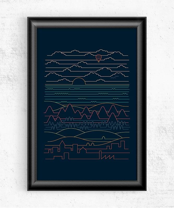 Linear Landscape Posters by Rick Crane - Pixel Empire