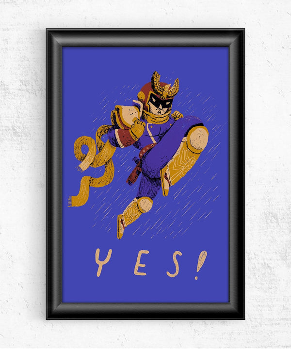 Falcon Yes Posters by Louis Roskosch - Pixel Empire