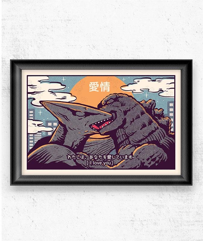 Kaiju Kiss Posters by Ilustrata - Pixel Empire