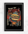 Burger Bot Posters by Vincent Trinidad - Pixel Empire
