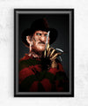 Freddy Kueger Posters by Nikita Abakumov - Pixel Empire