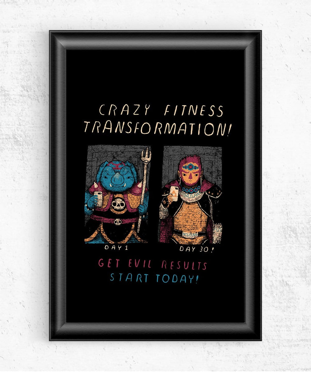 Fitness Transformation Posters by Louis Roskosch - Pixel Empire
