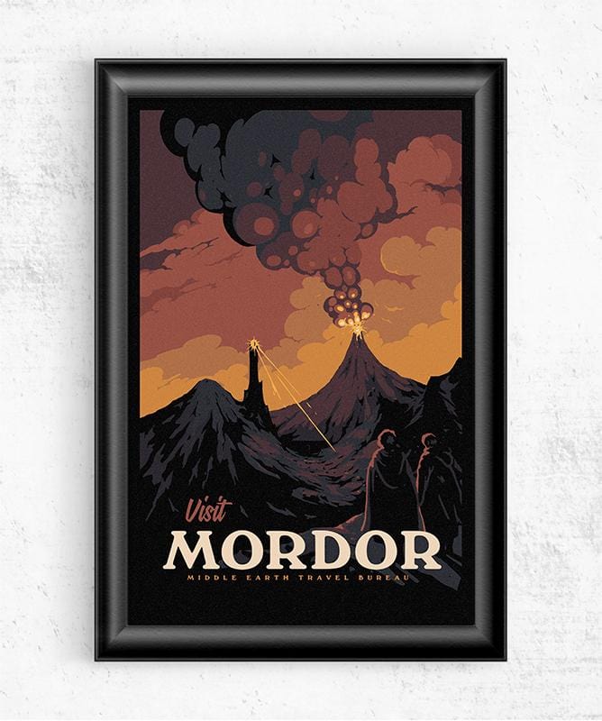 Visit Mordor Posters by Mathiole - Pixel Empire