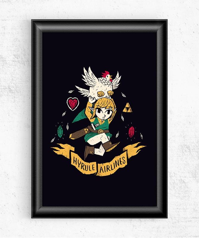 Hyrule Airlines Posters by Louis Roskosch - Pixel Empire