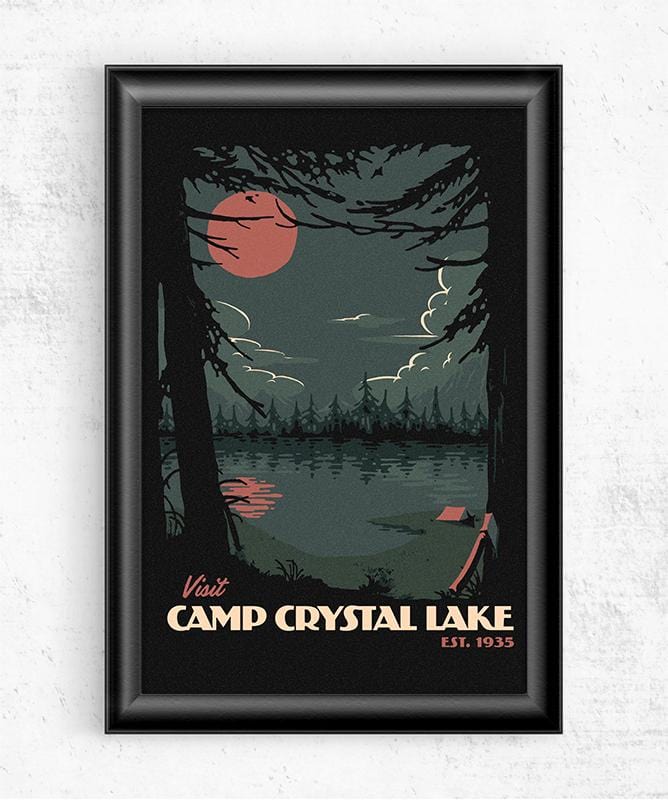 Visit Crystal Lake Posters by Mathiole - Pixel Empire