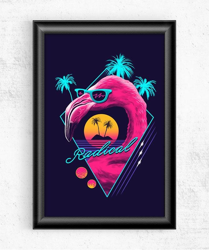 Rad Flamingo Posters by Vincent Trinidad - Pixel Empire