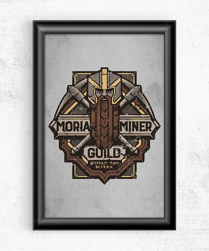 Moria Miner Guild Posters by Cory Freeman Design - Pixel Empire