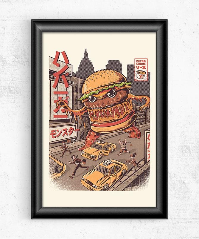 Burgerzilla Posters by Ilustrata - Pixel Empire