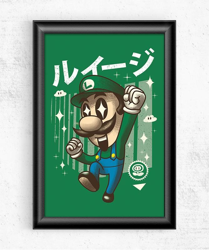 Kawaii Green Plumber Posters by Vincent Trinidad - Pixel Empire