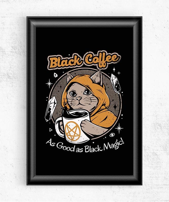 Black Coffee Posters by Ilustrata - Pixel Empire