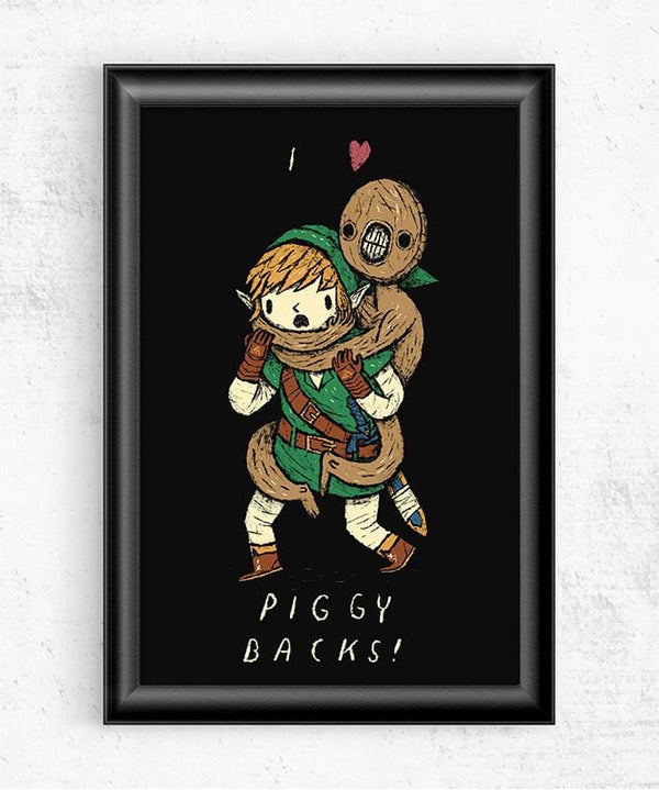 Piggy Backs Posters by Louis Roskosch - Pixel Empire