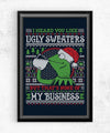 I Heard You Like Ugly Sweaters Posters by Punksthetic - Pixel Empire