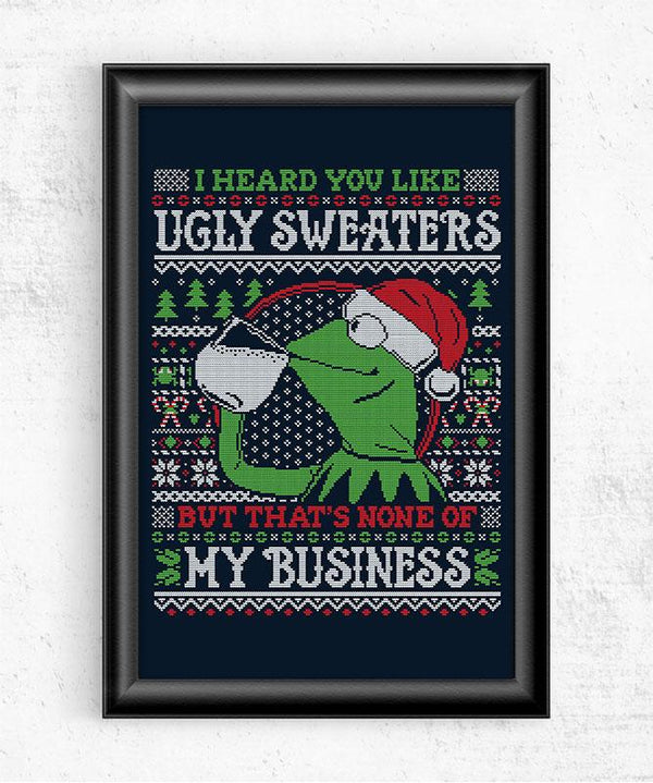 I Heard You Like Ugly Sweaters Posters by Punksthetic - Pixel Empire