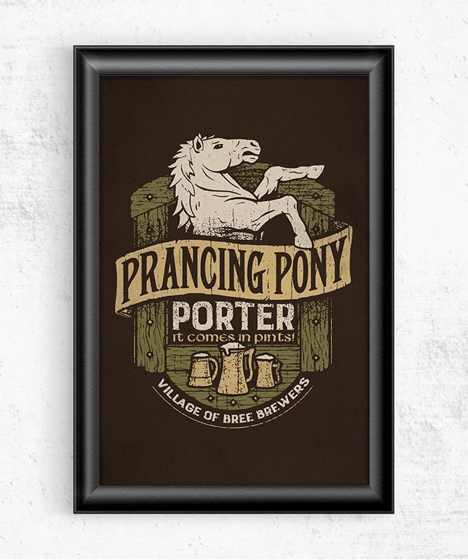 Prancing Pony Porter Posters by Cory Freeman Design - Pixel Empire