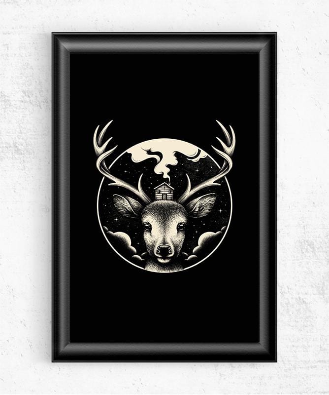 Deer Home Posters by Enkel Dika - Pixel Empire