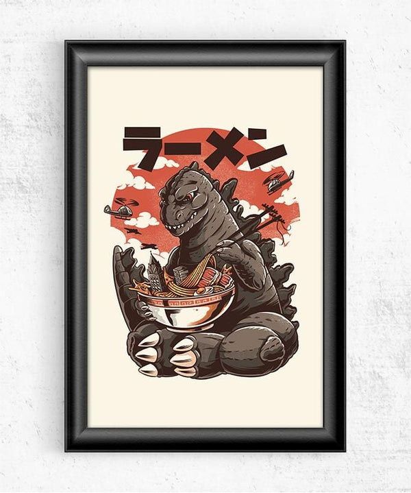 Kaijus Ramen Posters by Ilustrata - Pixel Empire