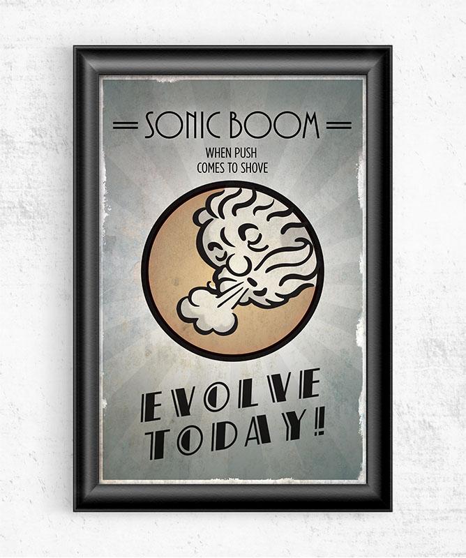 Bioshock Plasmid Sonic Boom Posters by Dylan West - Pixel Empire