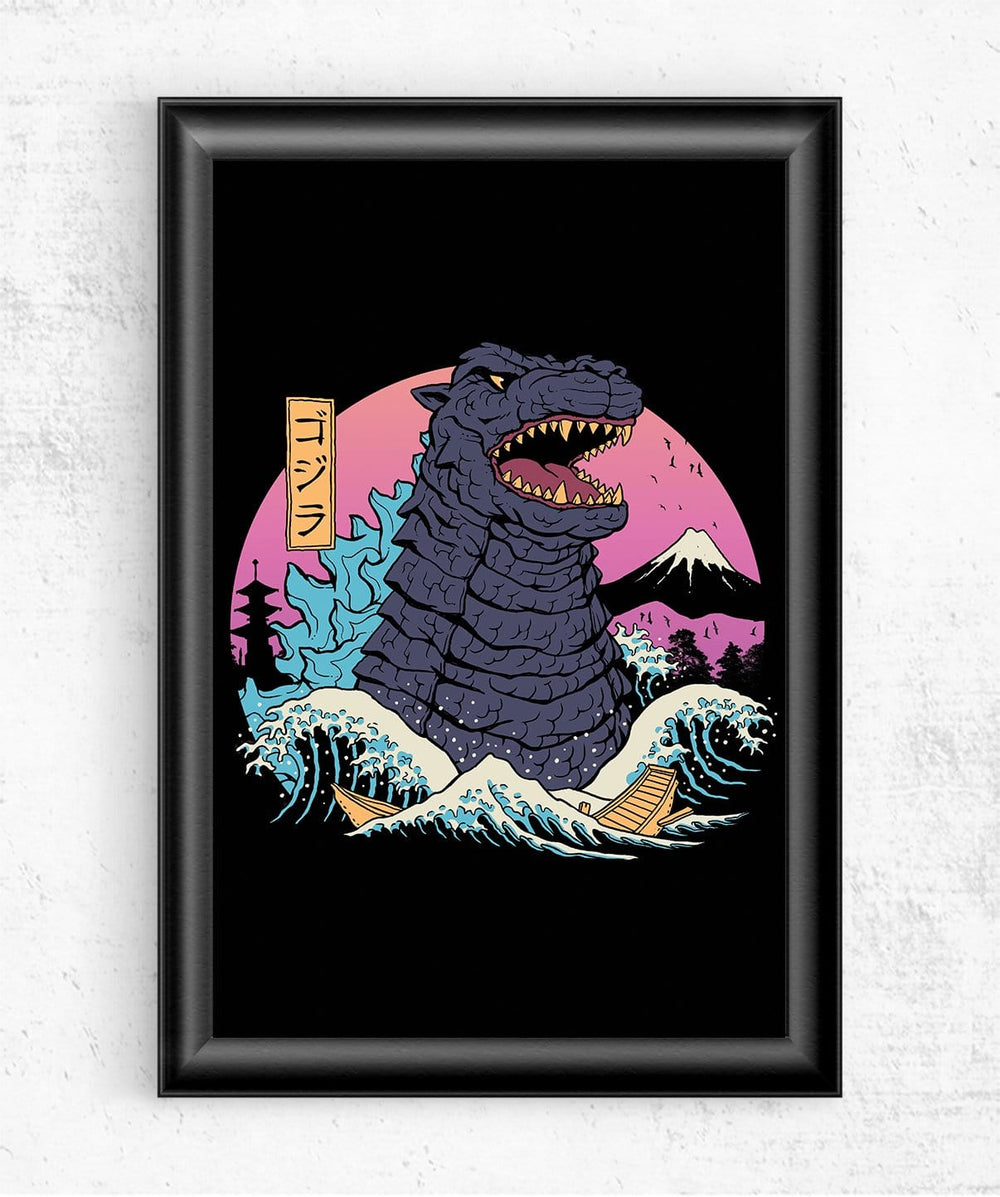 Rad Zilla Wave Posters by Vincent Trinidad - Pixel Empire