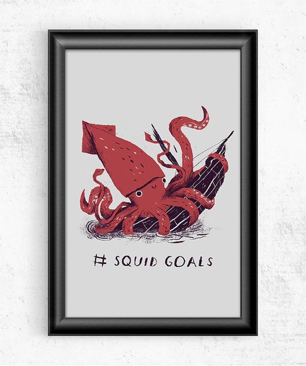 Squid Goals Posters by Louis Roskosch - Pixel Empire
