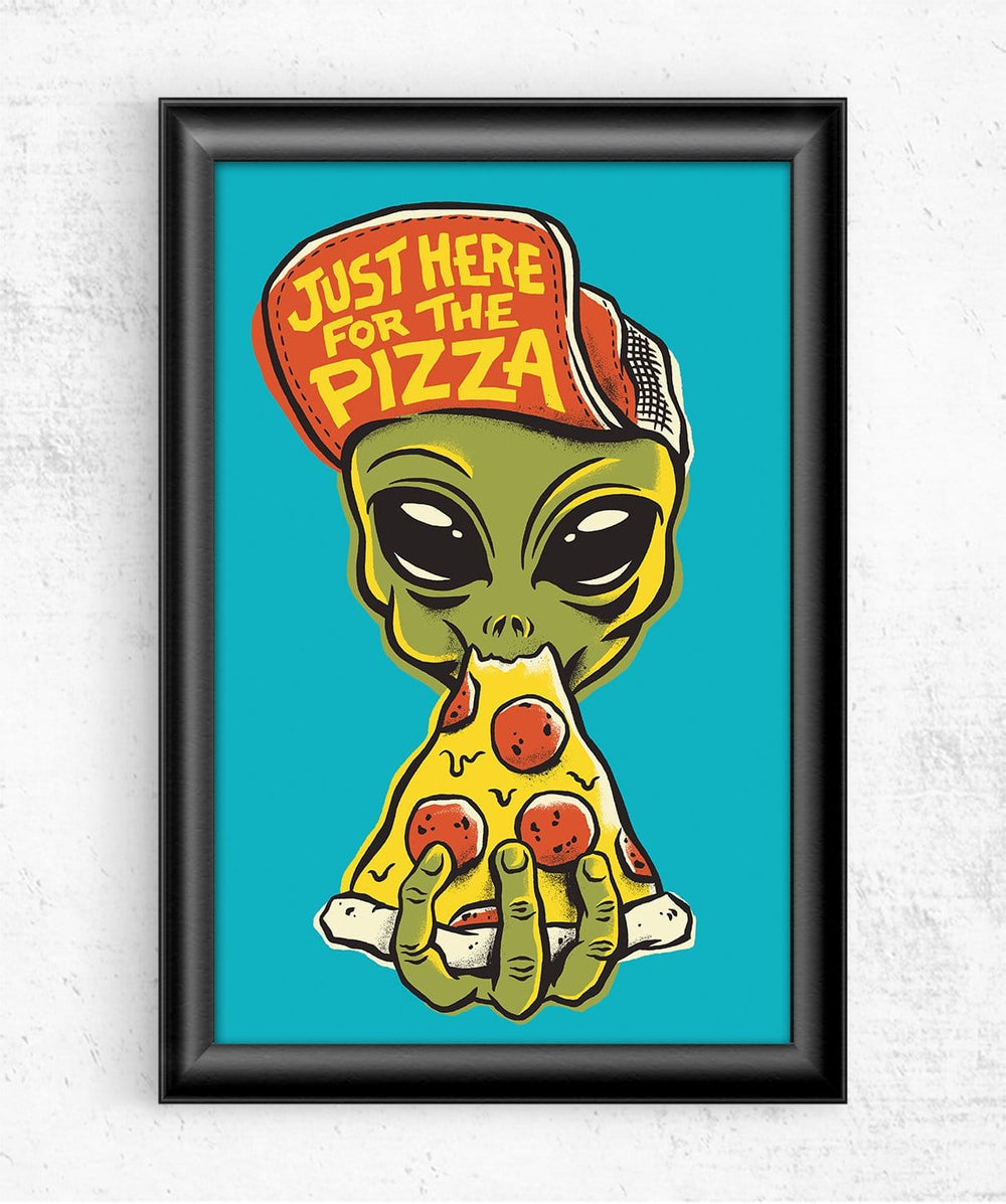 Here For Pizza Posters by Chris Phillips - Pixel Empire